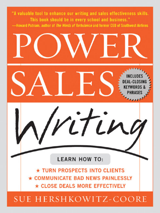 Title details for Power Sales Writing by Sue A. Hershkowitz-Coore - Available